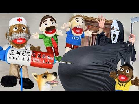 A hilarious puppet family suffering from diarrhea! (Hand puppet show)