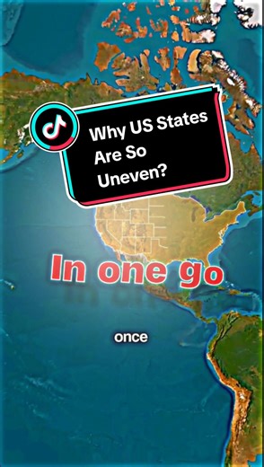 Why US States Are So Uneven? #shorts #america #geography #usa #newyork #countries #map #short