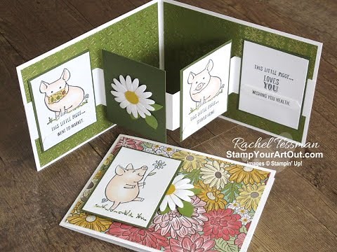 Safe & Healthy Piggy W-Fold Card