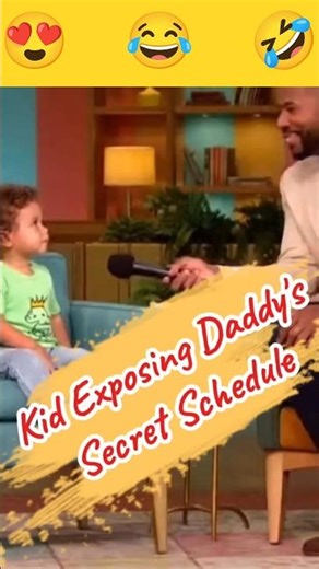 Adorable 3 Year Old Kid Exposing Daddy's Secret on Live TV | #shorts #kids #expose