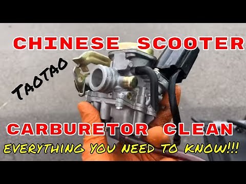 How to clean a Chinese scooter carburetor [Taotao]