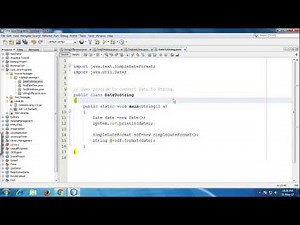 Java program to convert date to String