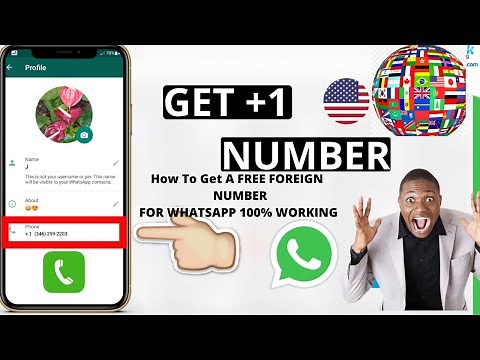 How to get a FREE USA or Foreign phone number for WhatsApp, Calls, SMS (2025 updated)
