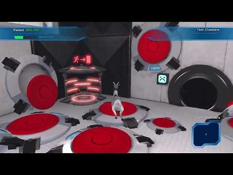 Goat Simulator: Waste of Space - Test Chamber Walkthrough Rooms 1-5