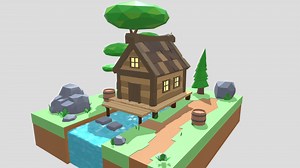 Countryside Cottage 04 - Buy Royalty Free 3D model by qadri.s