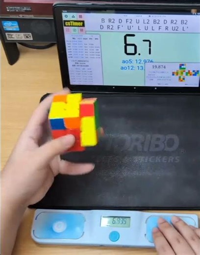 ルービックキューブ片手で8.95秒！ #ルービックキューブ #rubikscube