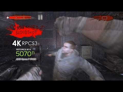 Condemned 2: Bloodshot *ISSUES* (4K / 2160p) | RPCS3 Emulator 0.0.40-19232 | Sony PS3