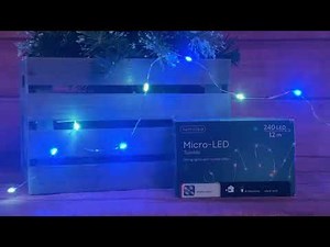 543002 240 Micro LED Twinkle Christmas Lights - Multi-Colour