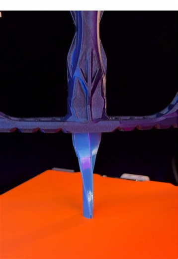 3D Printed Collapsible Twisting Sword🗡️ 📁Model STL: Link in bio 🧶Filament: @eSUN 3D Printing PLA-CR & @TOKSEN3D PLA 🧊Build Plate: @BIQU_Makers 👉All products via link in bio! Don’t forget to like, subscribe, and comment on what to print next!✨ #3dprint #sword #DIY #fun #asmr