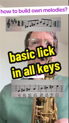 basic exercices, play in all keys #saxophone #basics #jazz #exercice #musictutorial