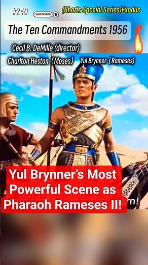 "Death to Their God!" 🏹🔥​#TheTenCommandments #CharltonHeston #Moses #YulBrynner #ClassicMovies