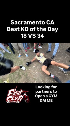 FightClubUSA on Instagram: "16 VS 34 KO of the Day won a Jacket. Sacramento CA dropping soon on YouTube #fightclubmexico #fightclubusa #viralreels #california #sacramento"