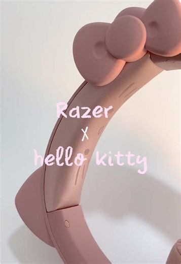 Razer x hello kitty ≽^• ˕ • ྀི≼ #razer #headphones #razergaming #hellokitty #razersanrio