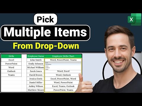 Select MULTIPLE Items in Excel Drop-Down (Fastest Method!)