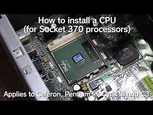 How to (properly) install a CPU (for Socket 370 processors) - A short video