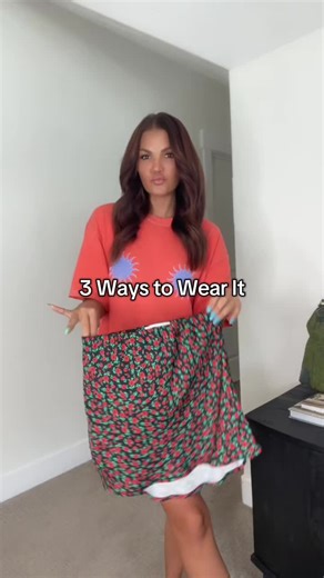 Styling my @SKATIE mini skirt 3 ways - comment your favorite way below! 🔗 in ShopMy #3waystowearit #skatie #gdwm