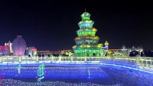 O festival de gelo na China