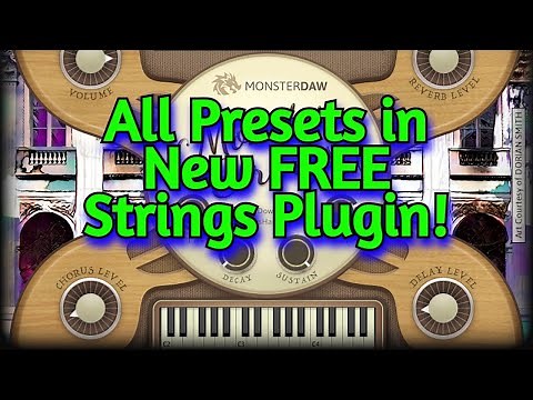 Cool New FREE STRINGS Vst Instrument by Agus Hardiman - Monster Strings Plugin - All Presets