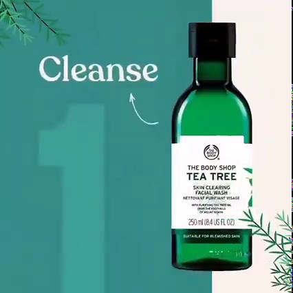 Tea Tree CTM routine is here to make your Monday better!​ Cleanse, tone & mattify your skin with this high-performing range. This routine not only battles blemishes but also keeps the oily shine at bay.​ 🌿Purifies clogged pores​ 🌿Suitable for acne-prone skin​ Shop via link: https://bit.ly/FB_ShopMakeupXTeaTree, in-store, call on 91-7042004412​ #TheBodyShopIndia #TBSIndia #TheBodyShop #VeganBeauty #VeganSkincare #Skincare #SkincareRange #NatureInspired #ChangemakingBeauty #TeaTree #TeaTreeRange