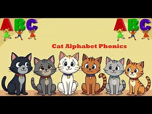 ABC Cat Alphabet Phonics | Alphabet Phonics with Cats | ABC Song