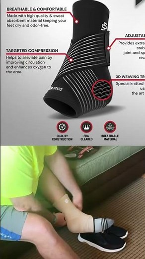How to fix ankle pain for senior using ankle brace