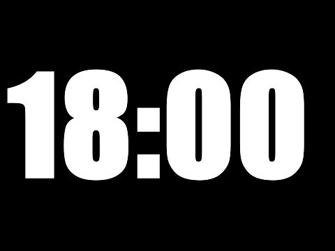 18 MINUTE TIMER | LOUD ALARM ⏰