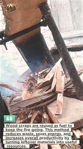 Turning Wood Waste into Fuel | Smart & Efficient Woodworking Practice