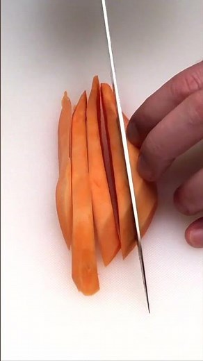 How to Cut Sweet Potatoes into French Fries 🍟