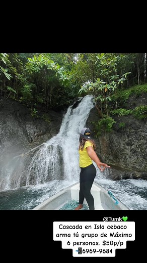 No te pierdas esta oportunidad, se acerca el invierno y podras disfrutar de esta maravillosa cascada en isla cebaco, con caida al mar, un espectaculo. #conocepanama🇵🇦✌️ #turismopanama #turismoenpanama #islacebacopanamá