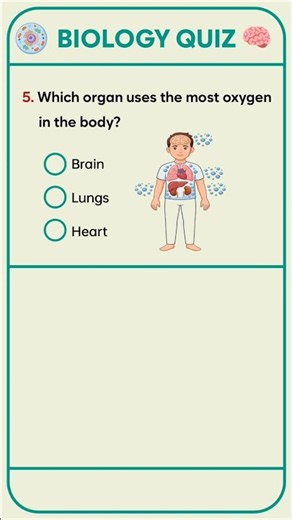 Only Biology Lovers Can get this one right! 😀 #BiologyQuiz #BiologyFacts #HumanBodyQuiz