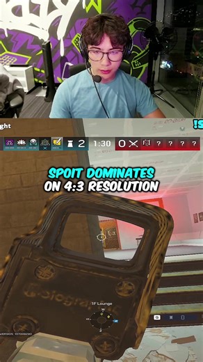 Spoit Dominates on 4:3 Resolution 🥶😳 #spoit #r6siege #rainbow6siege | rainbow 6 siege