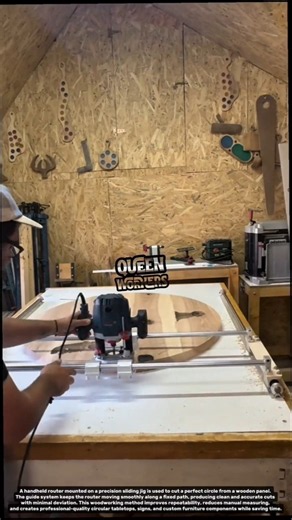 Perfect Circle Woodworking with a Router Sled | Amazing DIY Router Jig