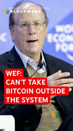 ⚠️WEF Conference SHOCK: Get Bitcoin Outside the System While You Still Can