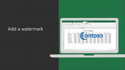 Een watermerk toevoegen in Excel
