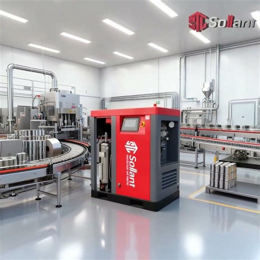 Water-Injected Oil-Free Screw Air Compressor#aircompressor #sollant #screwaircompressor