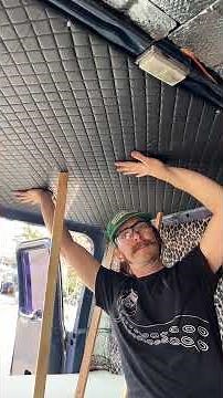 DIY Van Build - How to install ceiling panels in a custom van