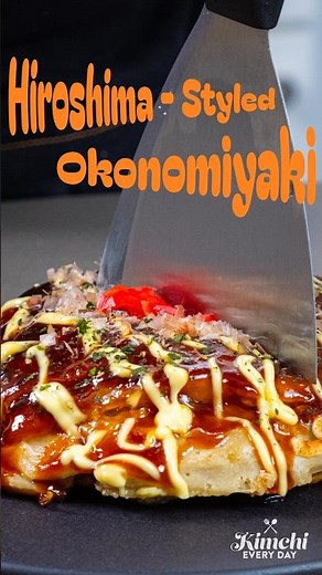 Hiroshima-Style Okonomiyaki | 히로시마식 오코노미야키 | H Mart Kimchi Every Day