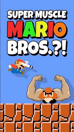 Mario but enemies have giant muscle arms?!