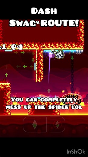 Dash Secret Way/swag route! (Geometry Dash 2.208) #geometrydash #gd #shorts