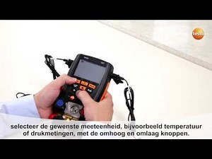 Digitale manifold testo 557: instellingen aanpassen