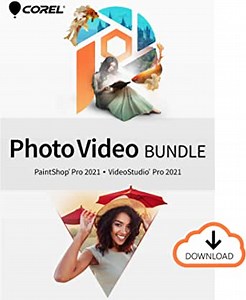 Photo Video Pro Bundle 2021 | PaintShop Pro + VideoStudio | Photo and Video Editing Software [PC Download] [Old Version]