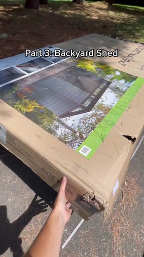 Backyard shed… PART 3! In which we assemble the shed!!! #backyardshed #shed #backyardproject #diyontiktok