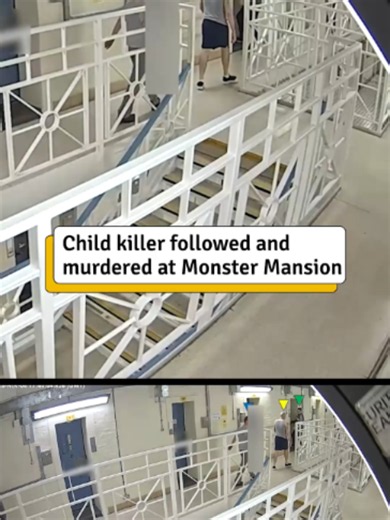 CCTV from inside 'Monster Mansion' captured the moment a child killer was followed into his cell and murdered. Now three convicted killers have been handed whole life orders. #news #crime #hmpwakefield #manchestereveningnews
