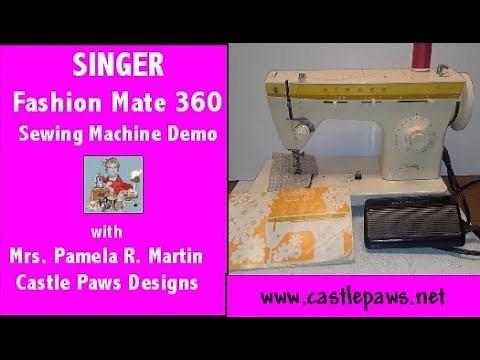 SINGER Fashion Mate 360 Sewing Machine 1975 Model Demo