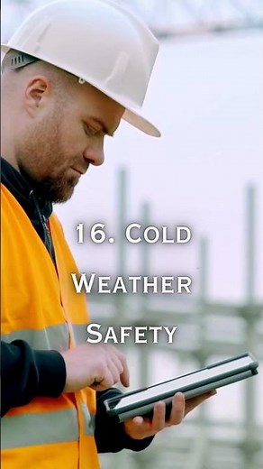 Cold Weather Safety - 50 Toolbox Meeting Topics