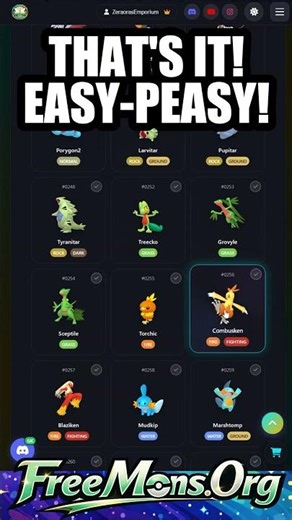 Gen Pokemon for Free at FreeMons.Org today! #pokemon #gaming #nintendoswitch