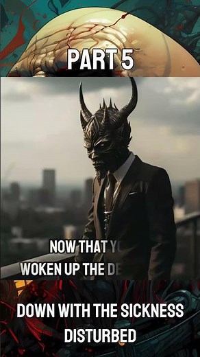 Down With The Sickness - Disturbed - visualized lyrics Part 5/7 #shorts