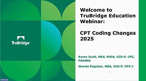TruBridge CPT Coding Changes for 2025