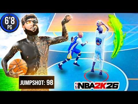 JUMPSHOT 98 on a 6’8 BUILD with LEGEND Shooting Badges… IS BROKEN! 😳🔥
