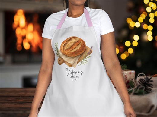 Personalized Artisan Sourdough Bread Apron | Bakery Baking Kitchen Apron - Etsy